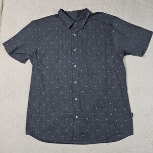 Patagonia Back Step Short Sleeve Animal Print Button Up Shirt Men's Size L